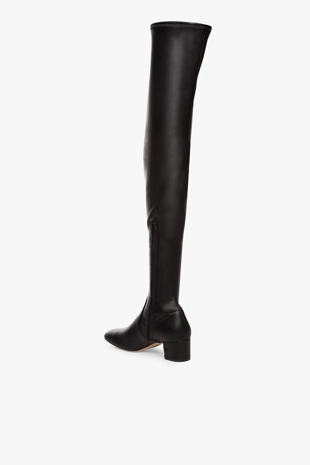 AIMEE BOOT | BLACK VEGAN LEATHER