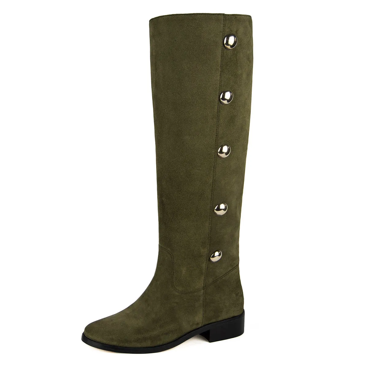 Amarillide suede, olive green