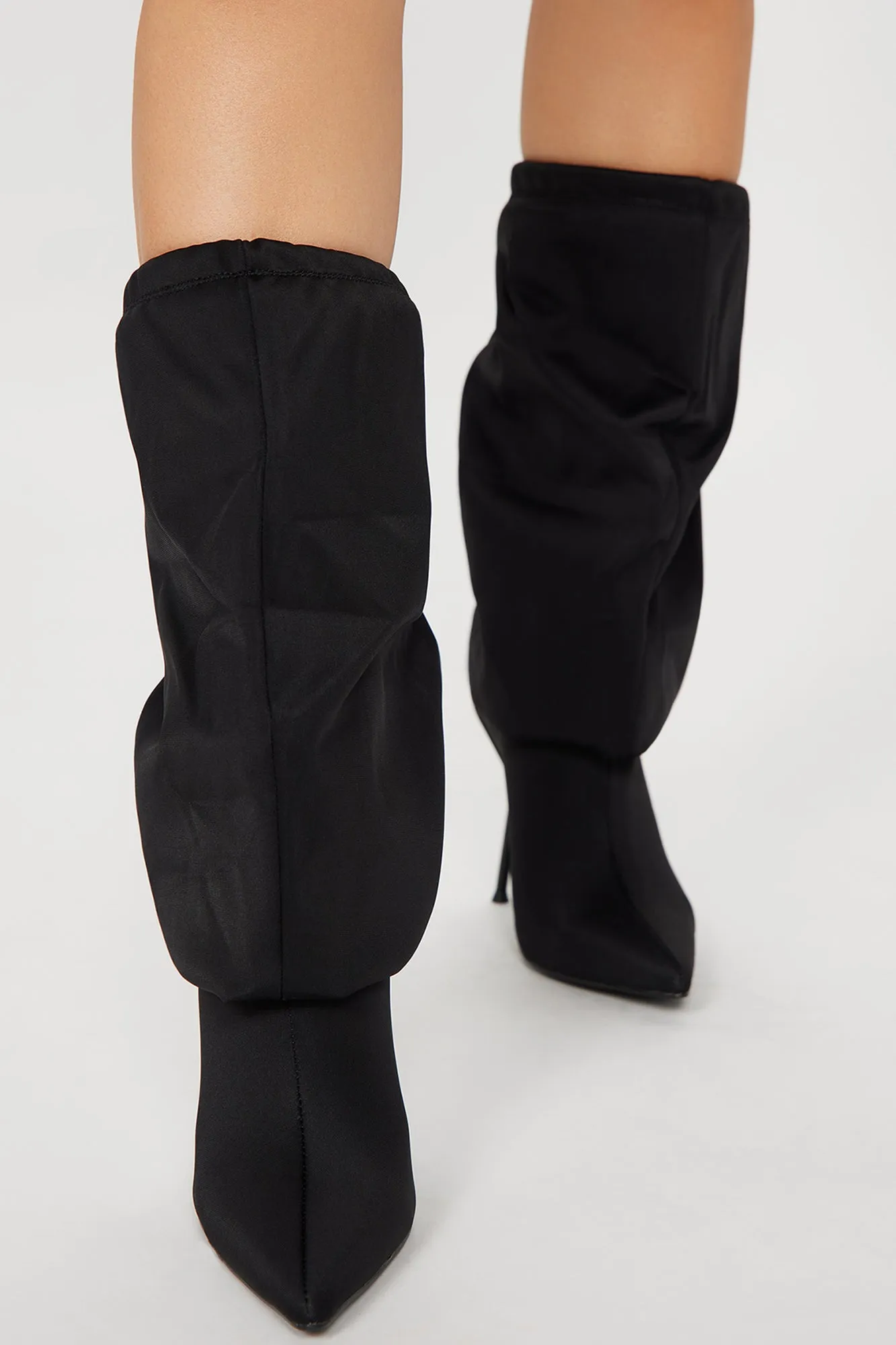Amiah Heeled Boots - Black