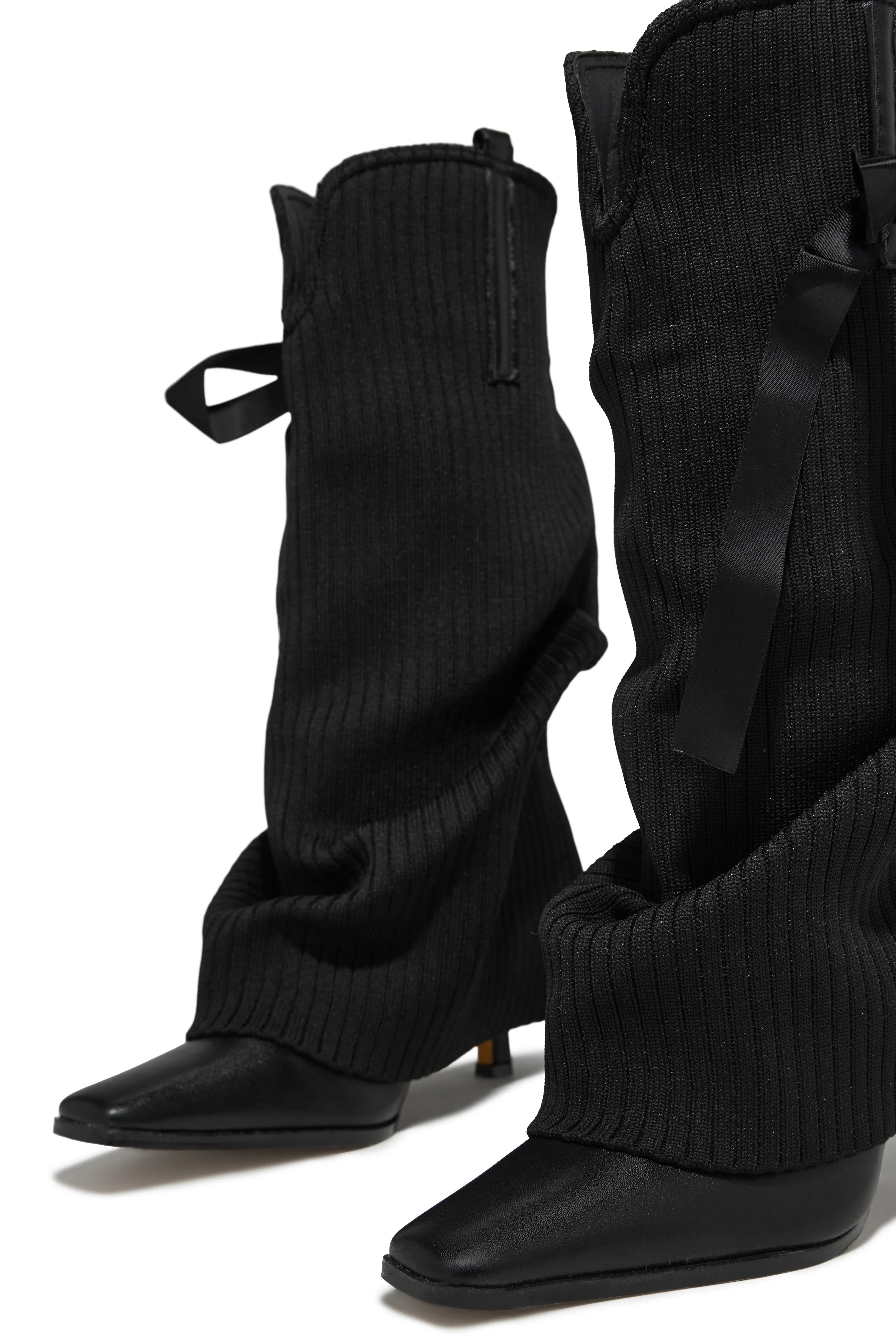 Annalee Below The Knee Slouch Boots - Black