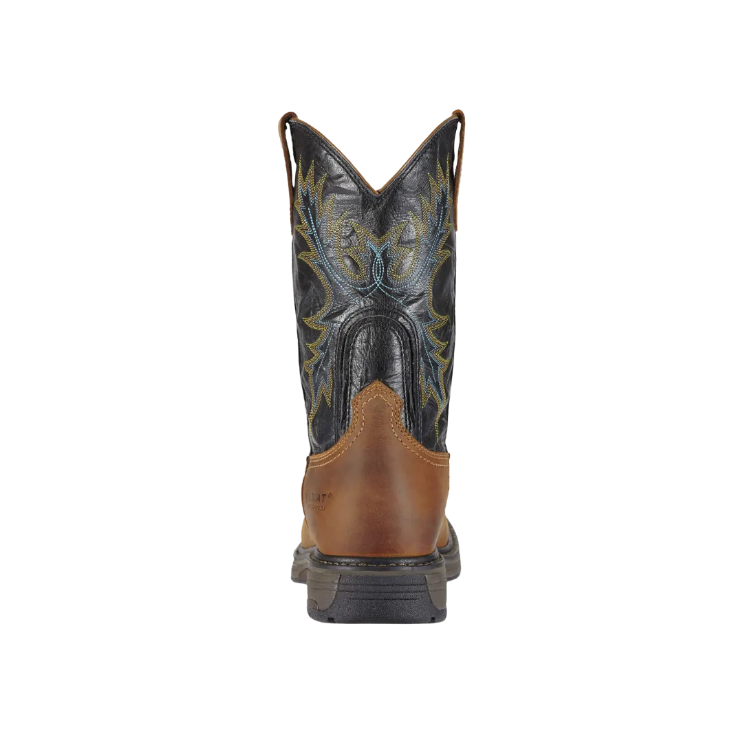 Ariat Men's WorkHog Waterproof Steel Toe Work Aged Bark Boots