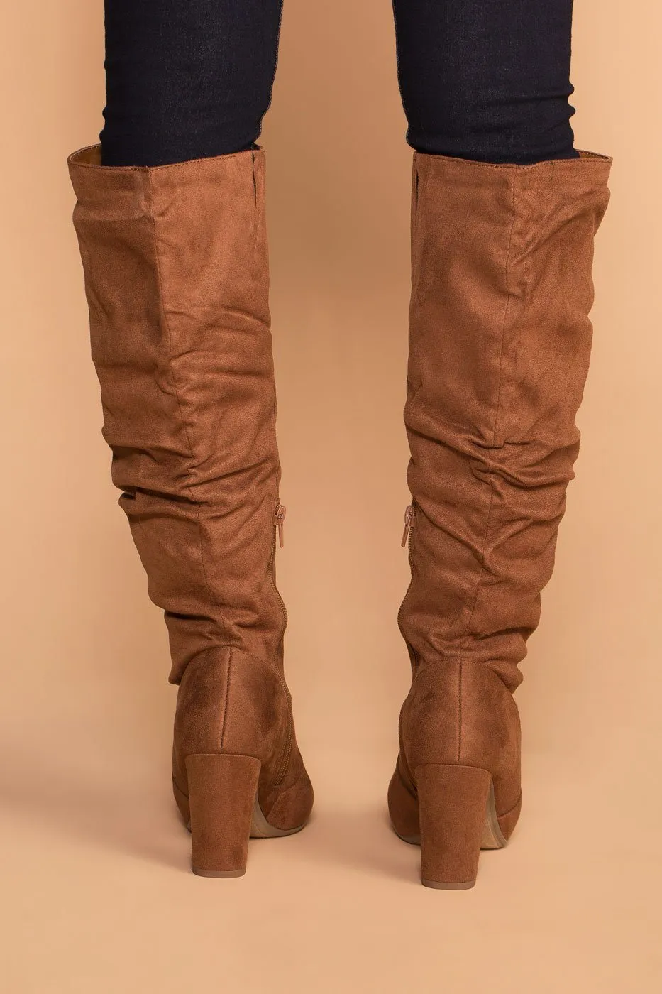 Cassia Chestnut Knee High Boots