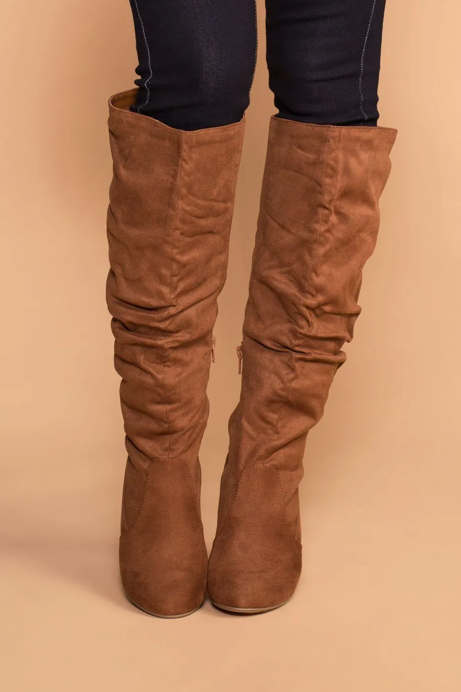 Cassia Chestnut Knee High Boots