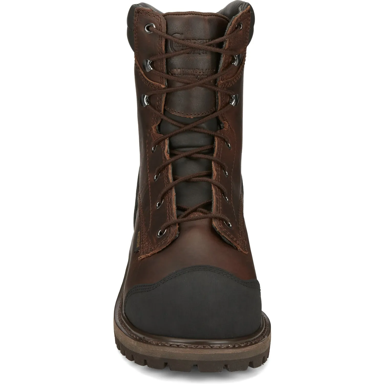 Chippewa Mens Aldarion 8in WP Comp Toe 400G Chocolate Leather Work Boots