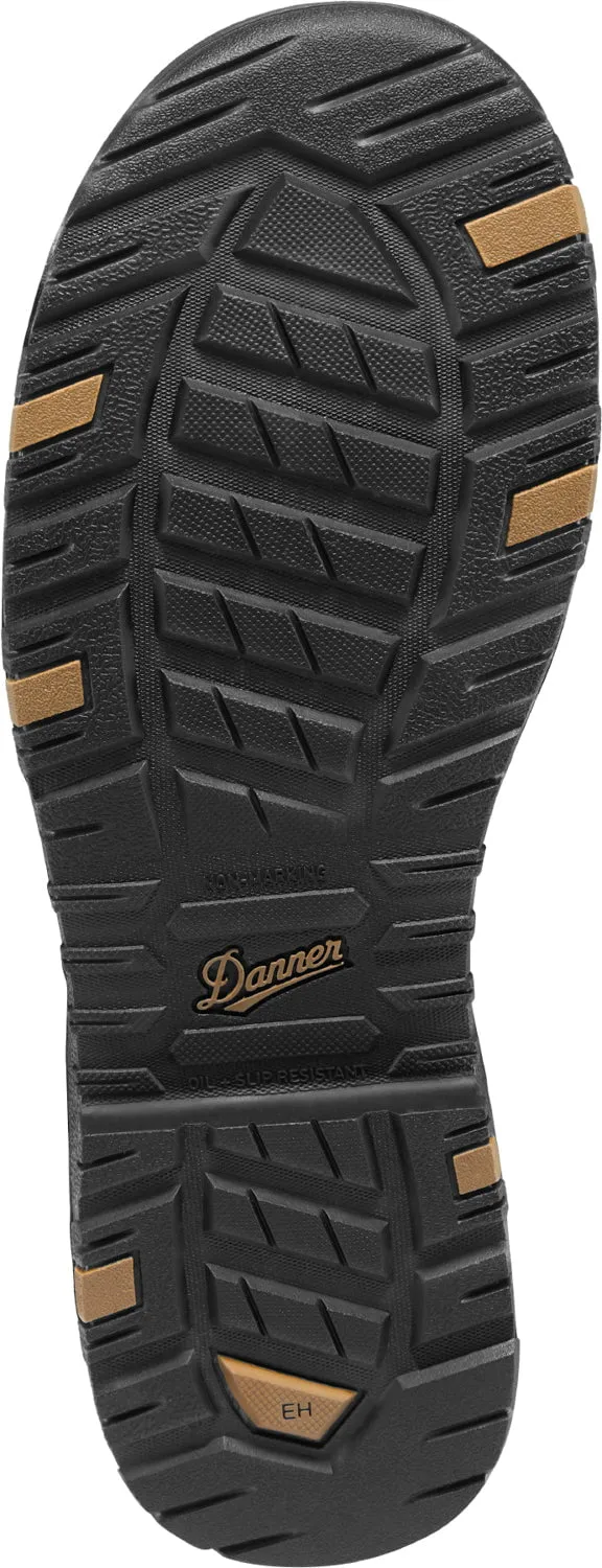 Danner Mens Caliper Wellington 10in AL Brown Leather Work Boots