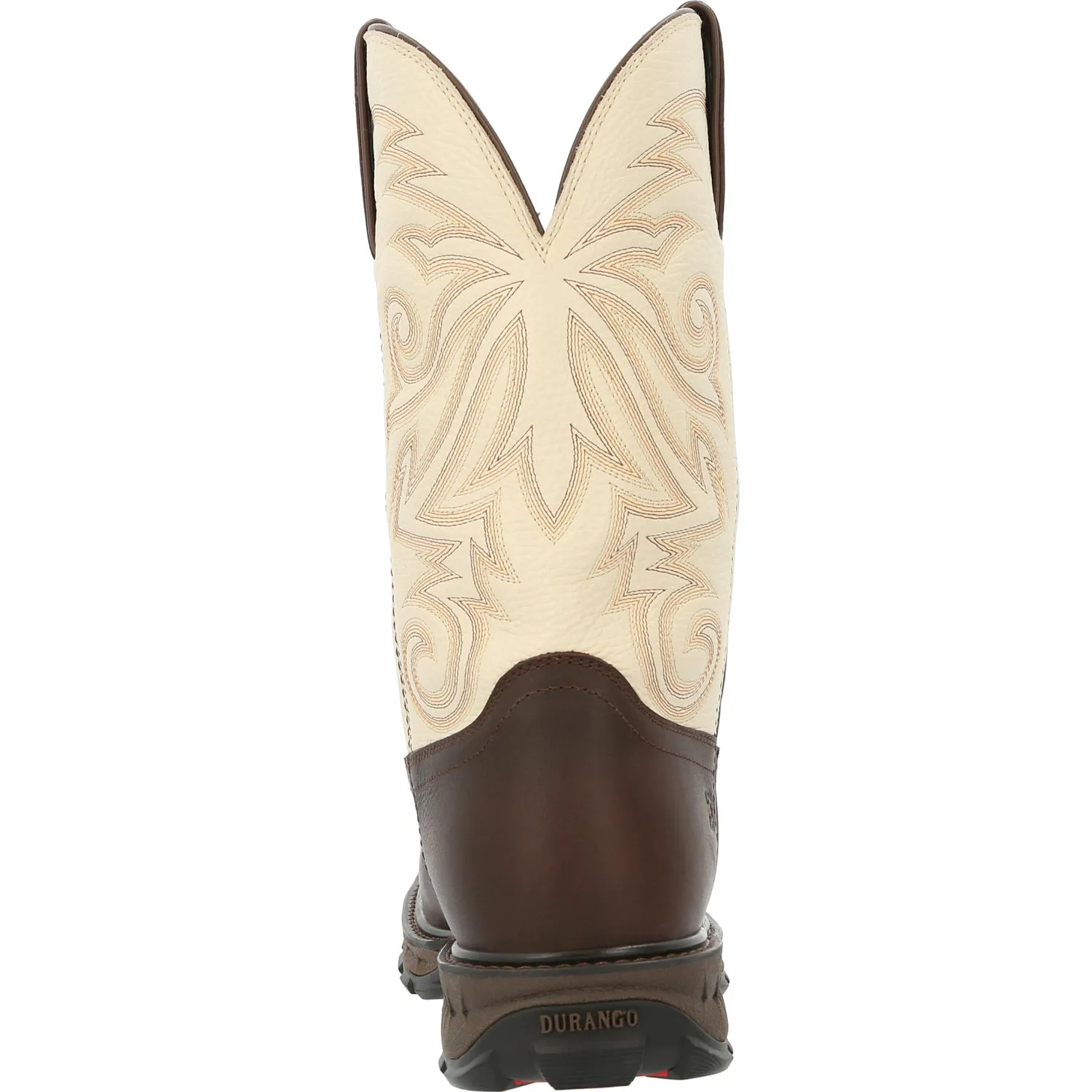 Durango Mens Maverick XP CT WP Chocolate/White Leather Work Boots