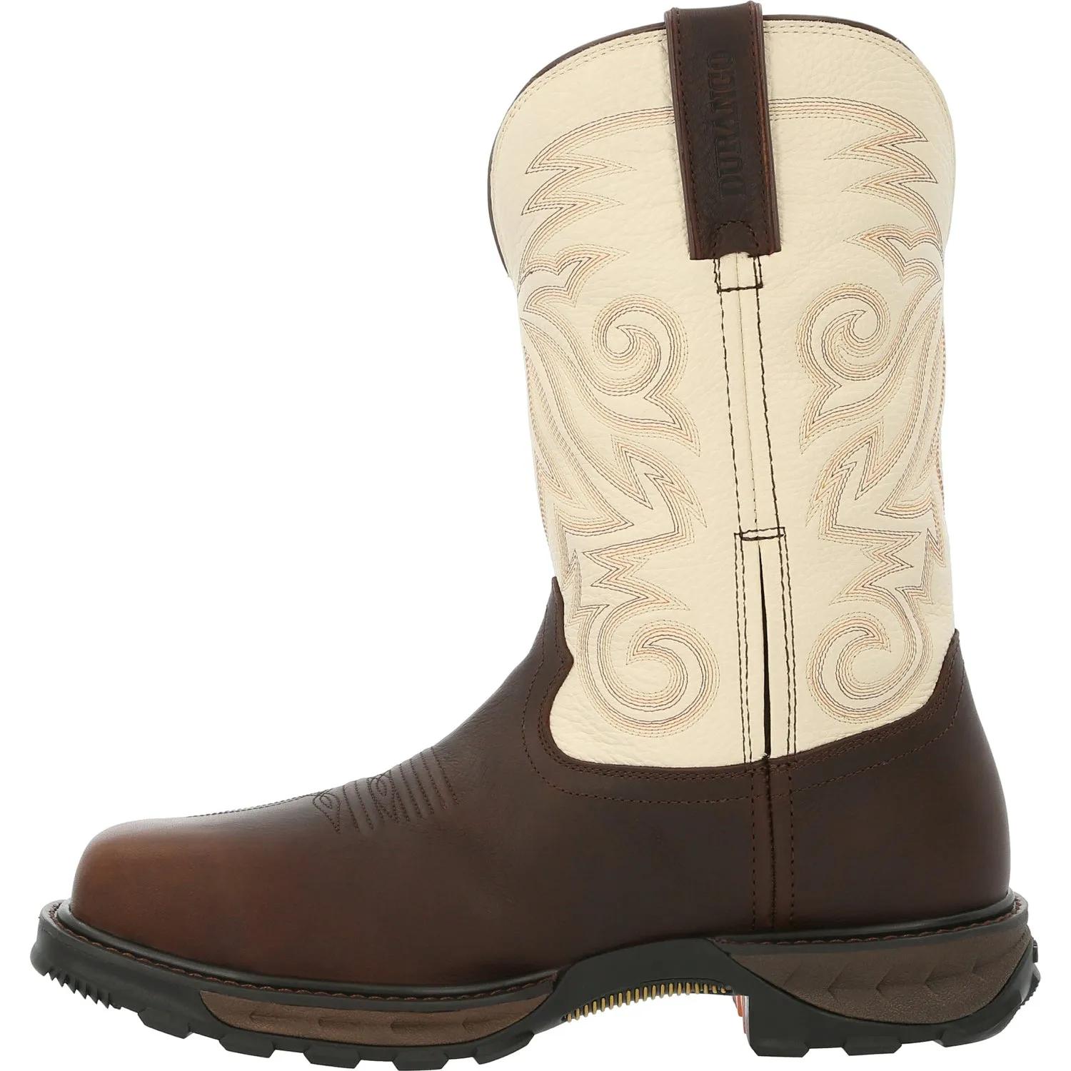 Durango Mens Maverick XP CT WP Chocolate/White Leather Work Boots