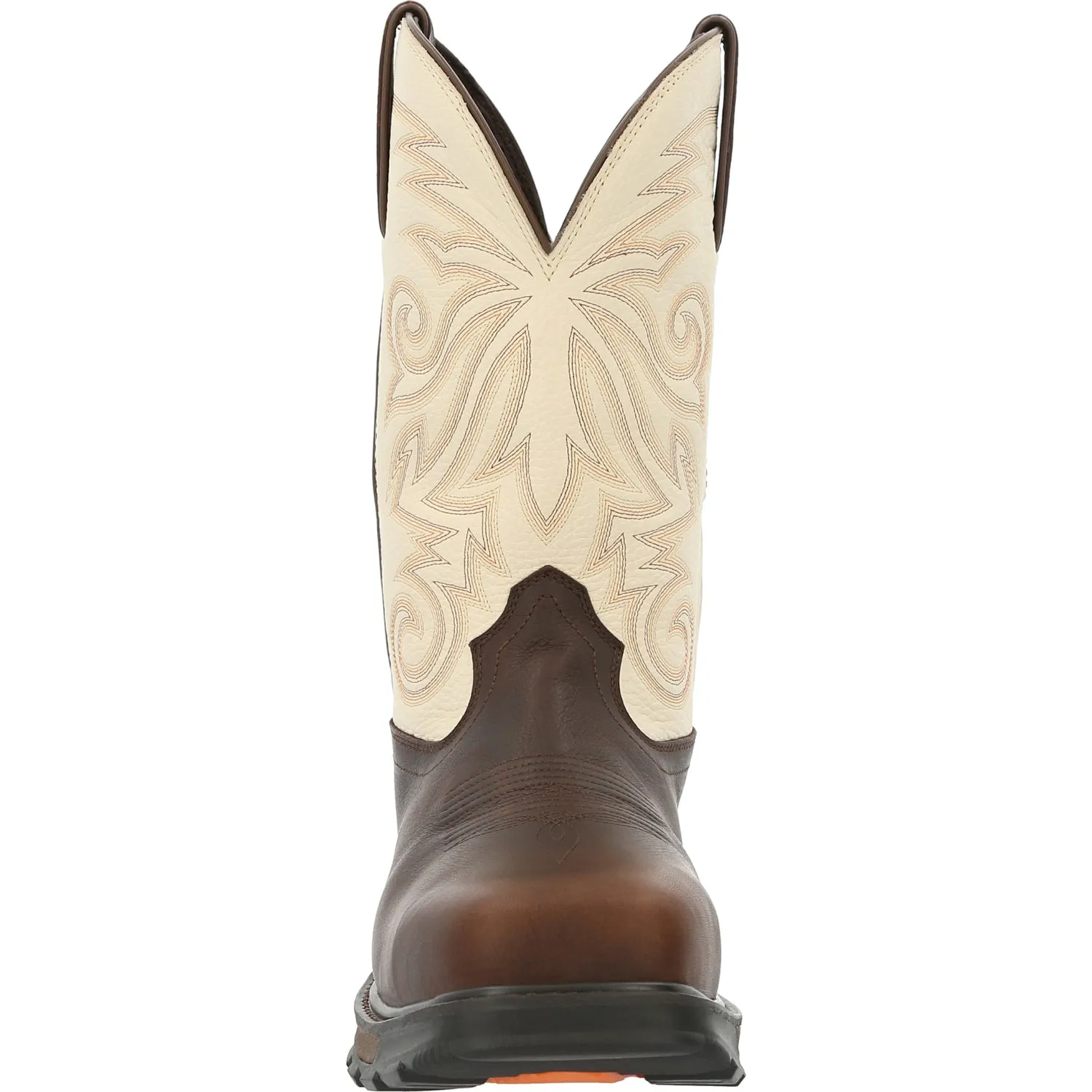 Durango Mens Maverick XP CT WP Chocolate/White Leather Work Boots