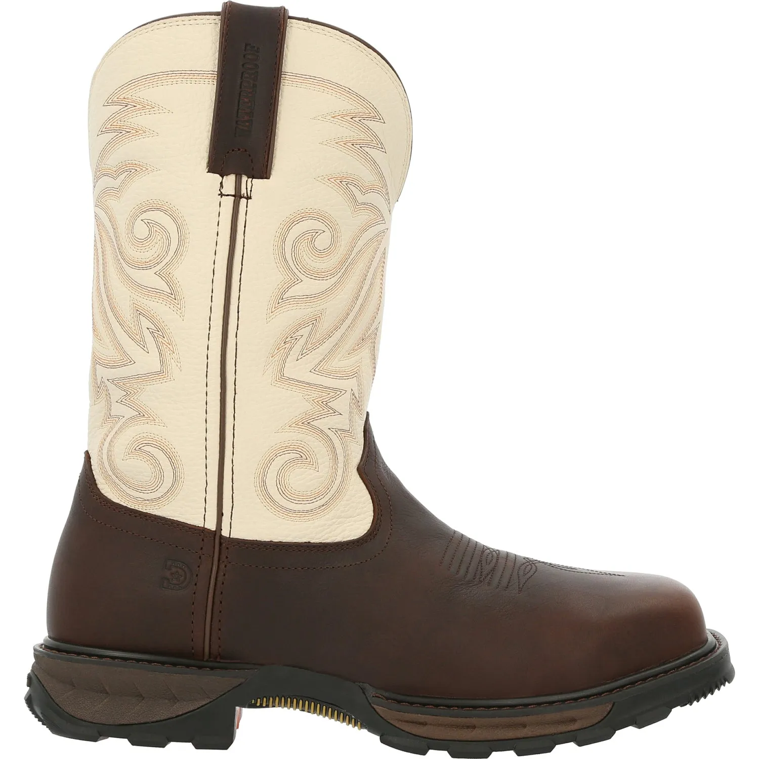 Durango Mens Maverick XP CT WP Chocolate/White Leather Work Boots