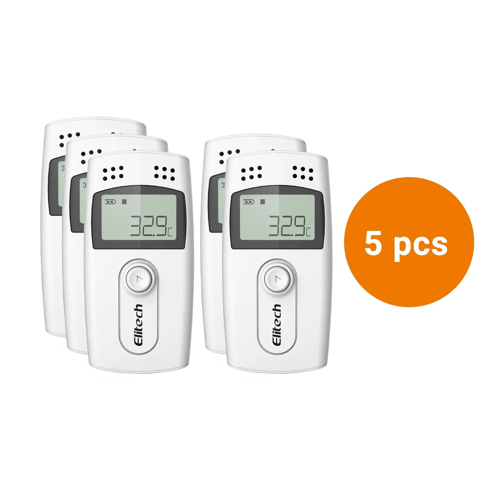 Elitech RC-4 Temperature Data Logger with External Temp Sensor Audio Alarm