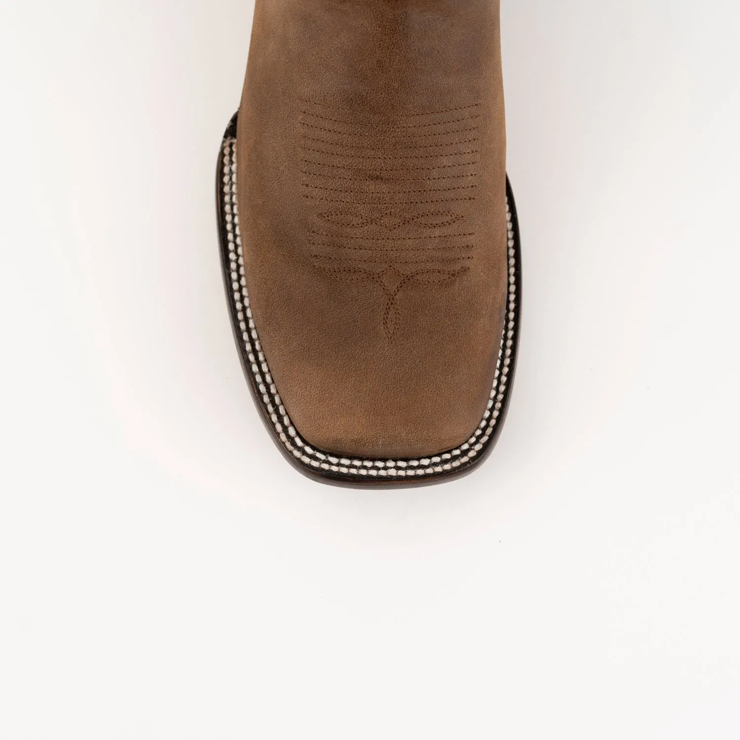 Ferrini Mens Brown Leather Jackson S-Toe Cowboy Boots