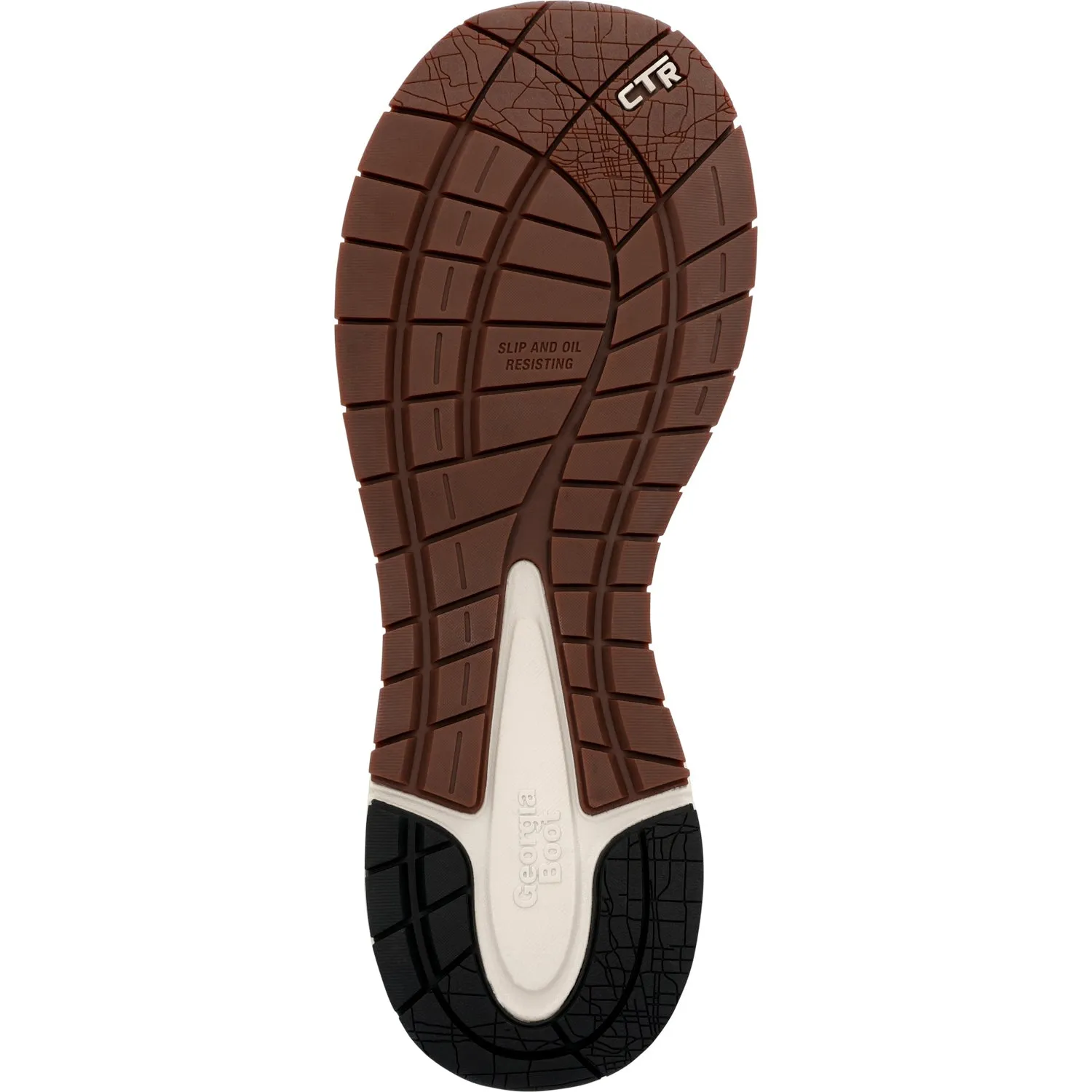 Georgia Mens Durablend Sport WP Chelsea Brown Leather 5in Work Boots