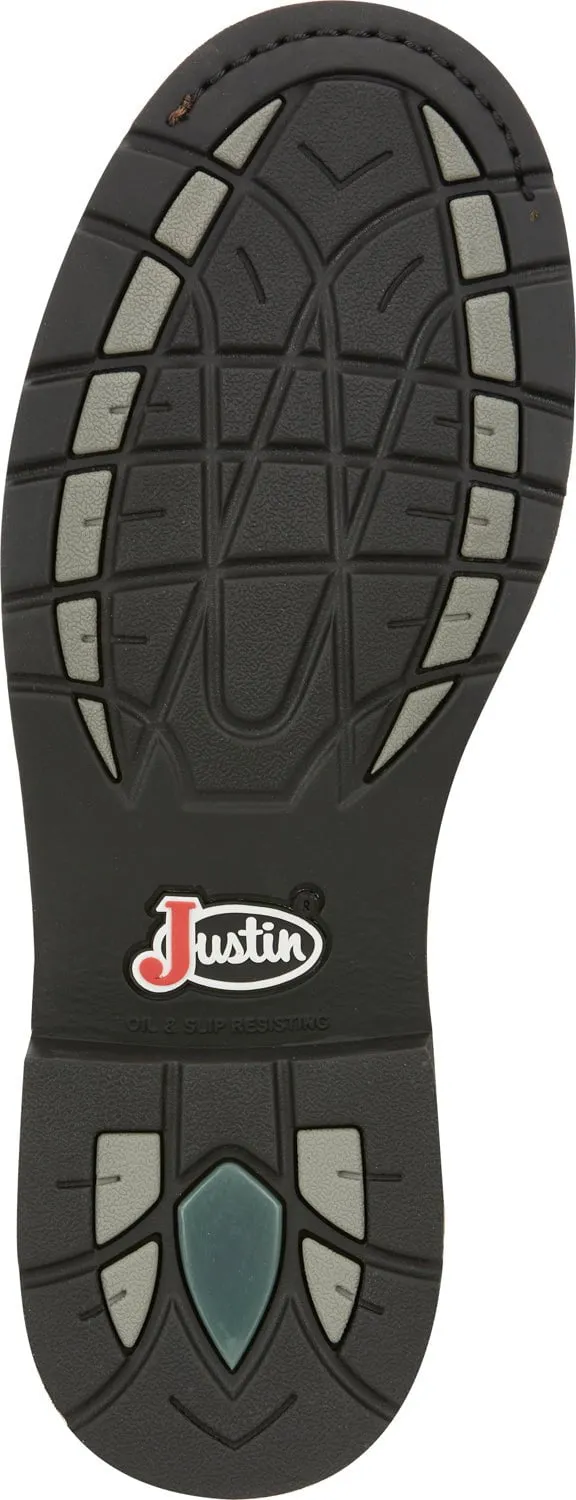 Justin 11in Steel Toe Mens Creme Superintendent Leather Work Boots 11D