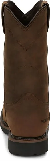 Justin Brown Drywall Round Toe Work Boots for Men