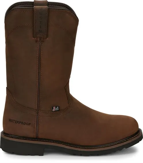 Justin Brown Drywall Round Toe Work Boots for Men