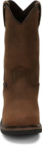 Justin Brown Drywall Round Toe Work Boots for Men
