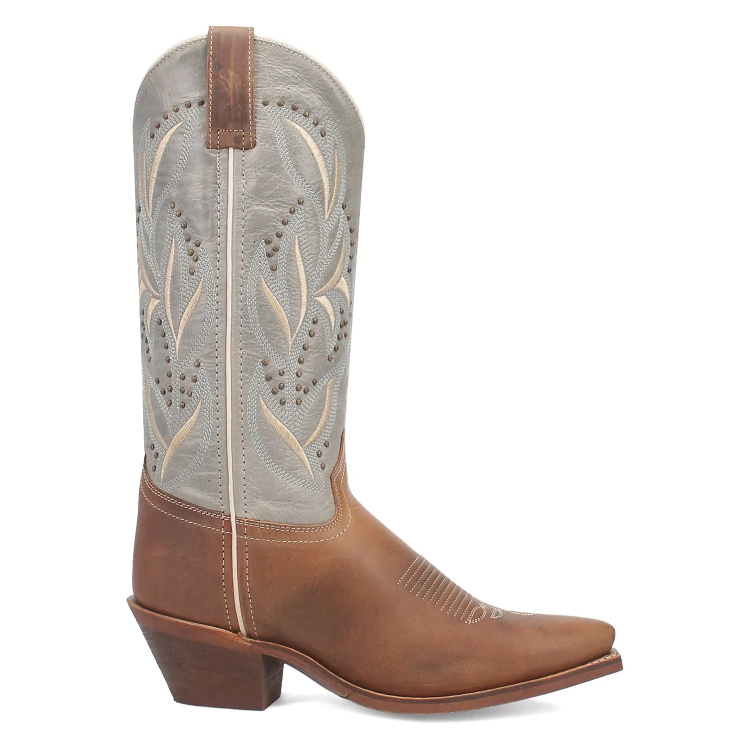 Stylish Laredo Womens Larissa Honey Leather Cowboy Boots - Comfortable Western Footwear for Every Occasion