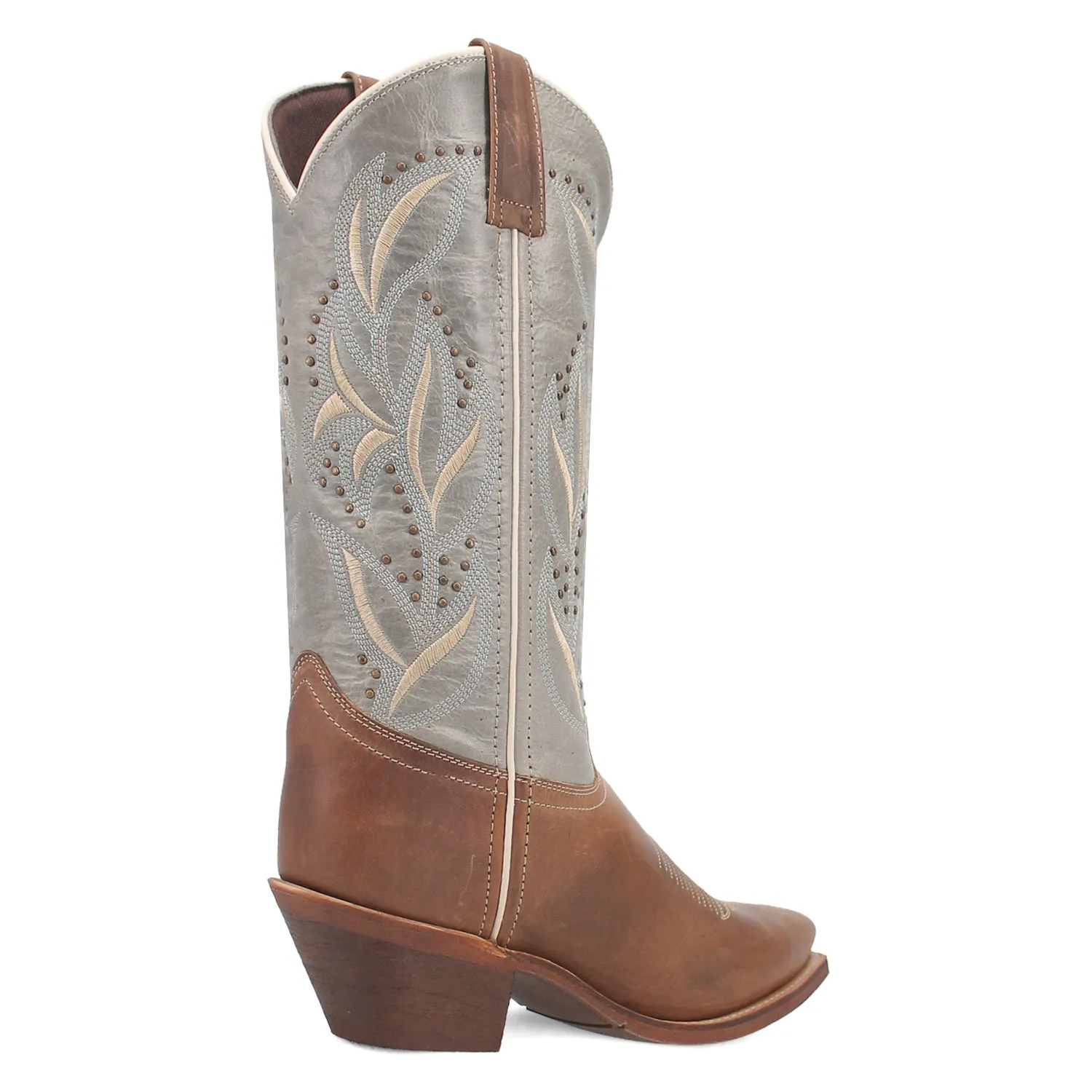 Stylish Laredo Womens Larissa Honey Leather Cowboy Boots - Comfortable Western Footwear for Every Occasion