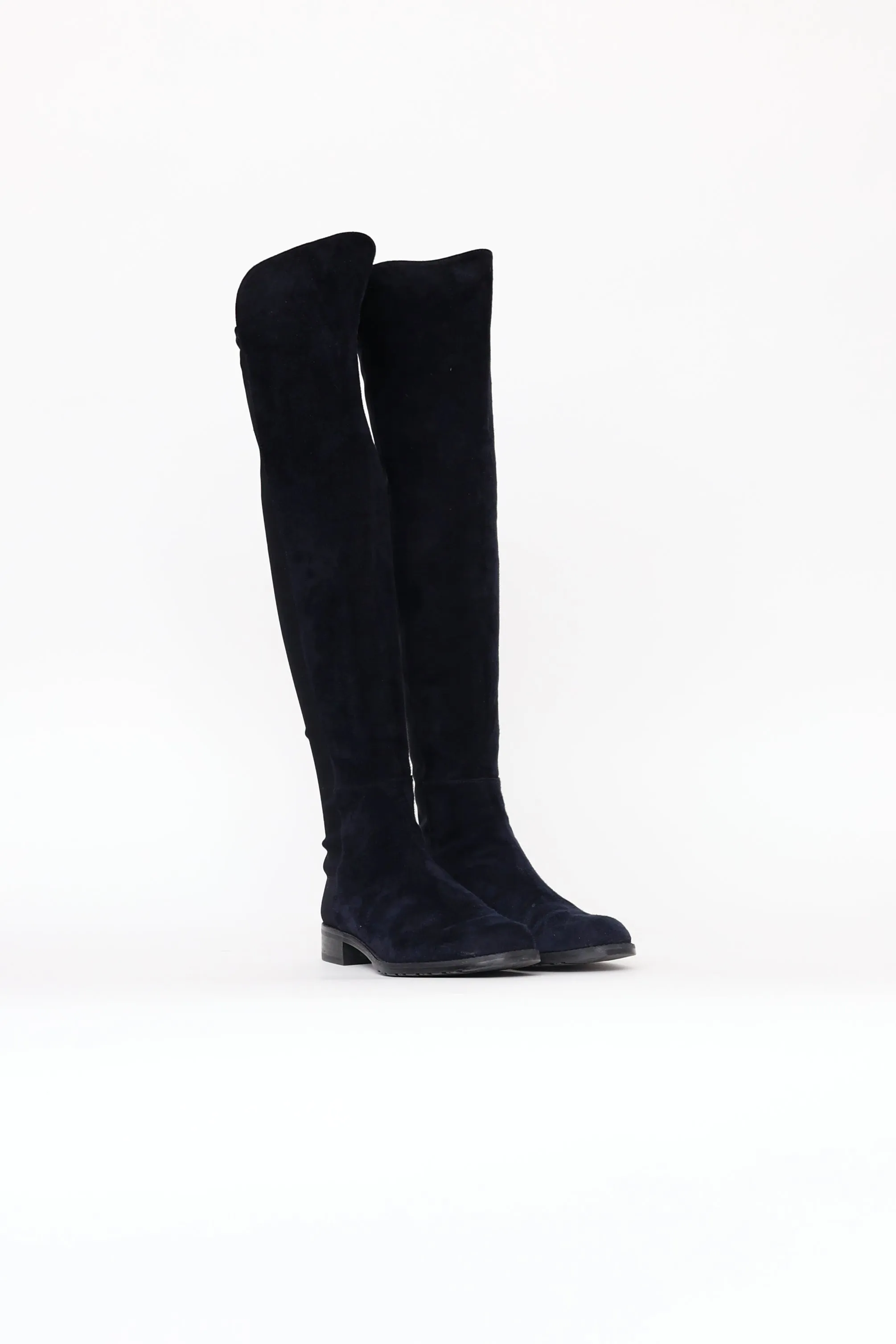 Navy Suede 5050 Boots
