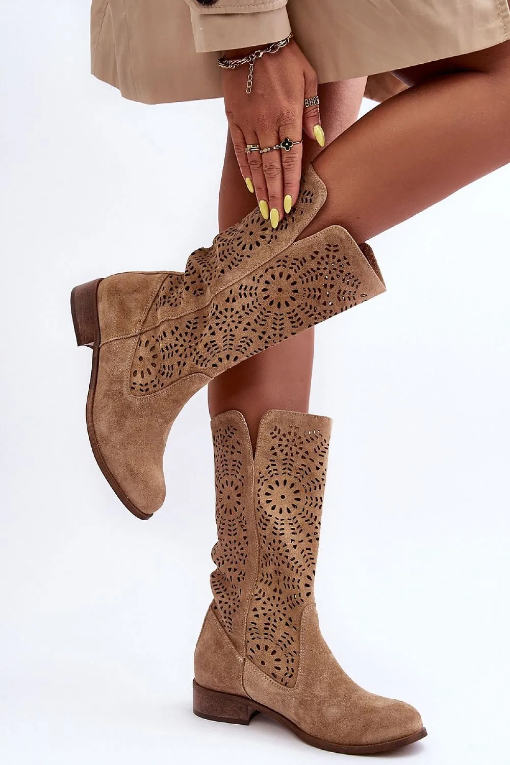 Open-work Boots | Spago Fashion