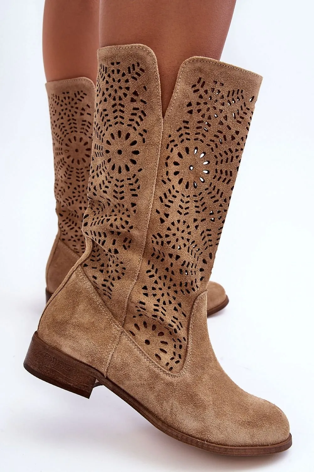 Open-work Boots | Spago Fashion