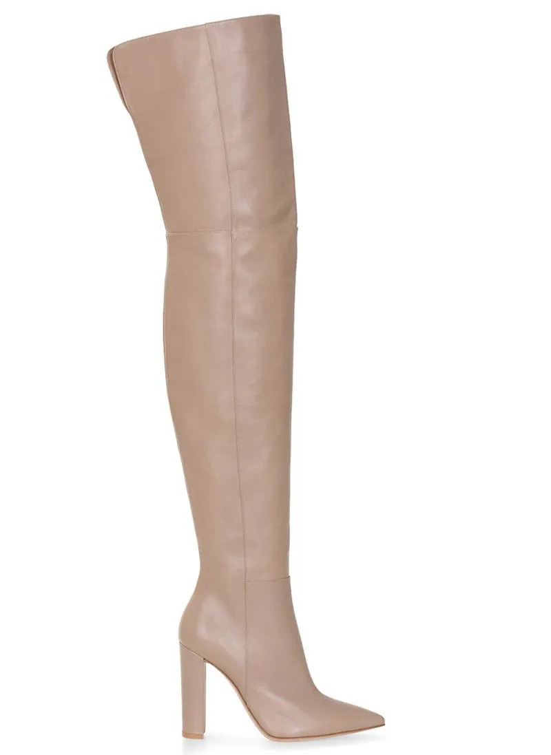 Pre Order:  Side Zip Over-the-Knee Boots