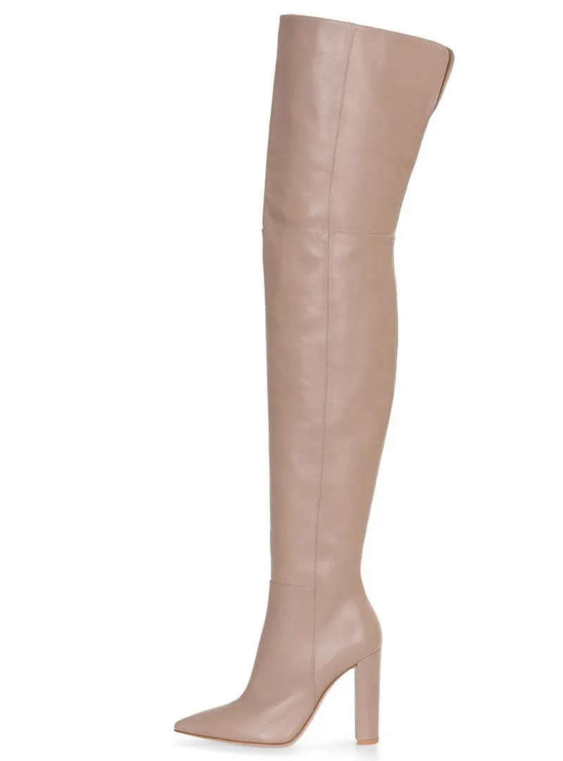 Pre Order:  Side Zip Over-the-Knee Boots