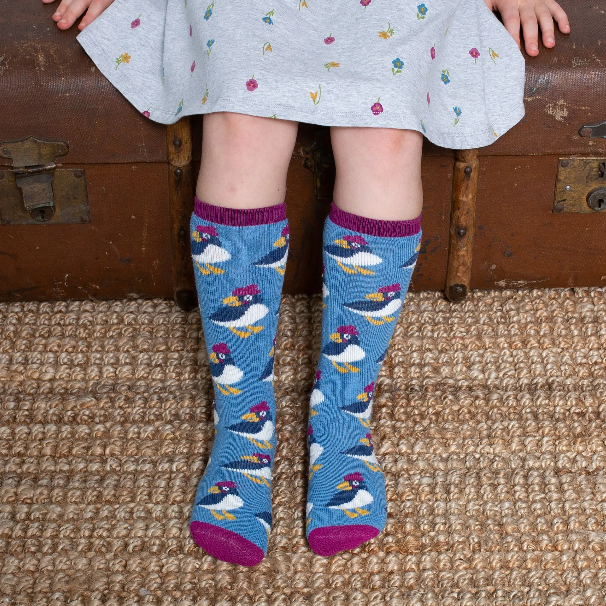 Puffling cosy socks