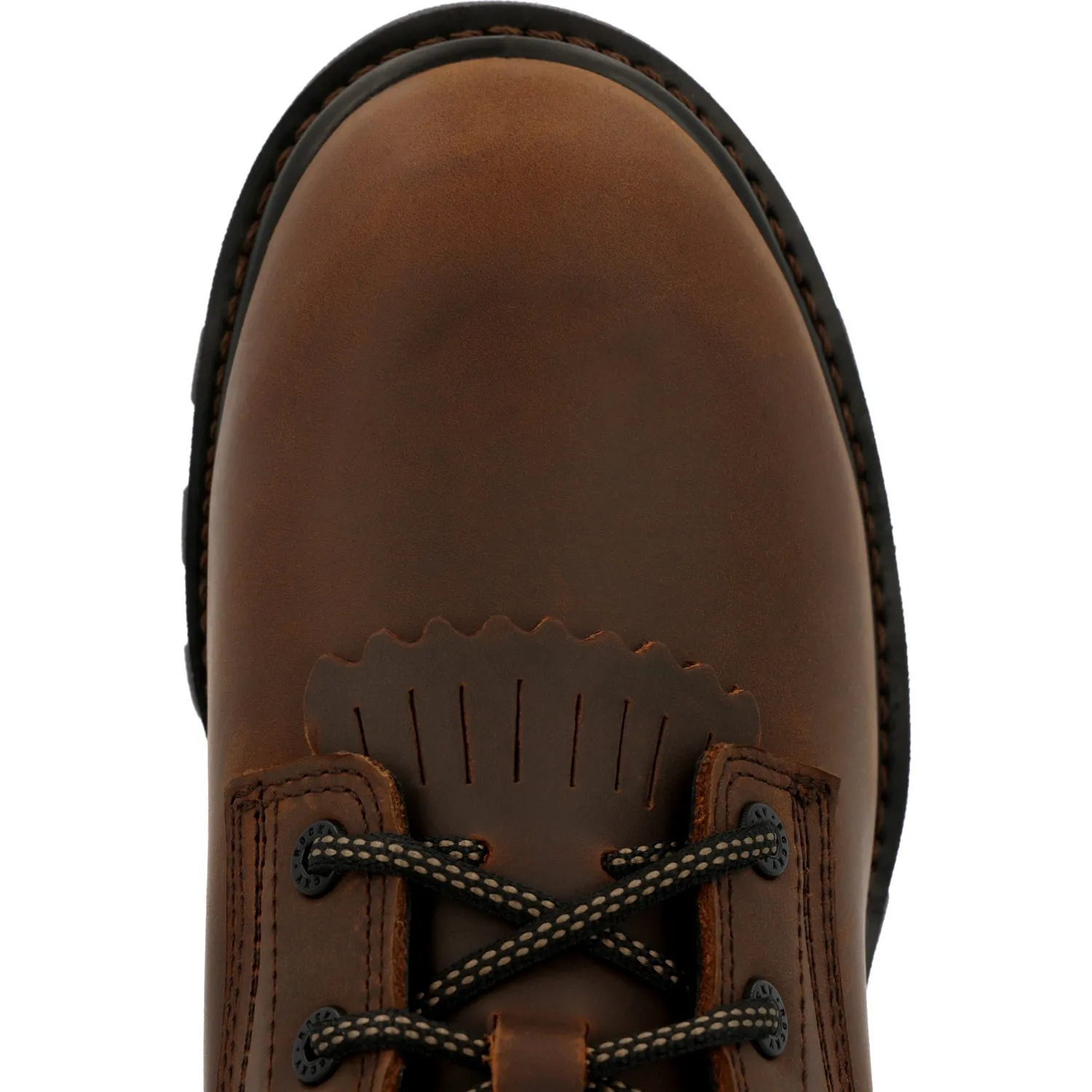 Rocky Mens Rams Horn Logger Insulated Crazy Horse Leather Work Boots