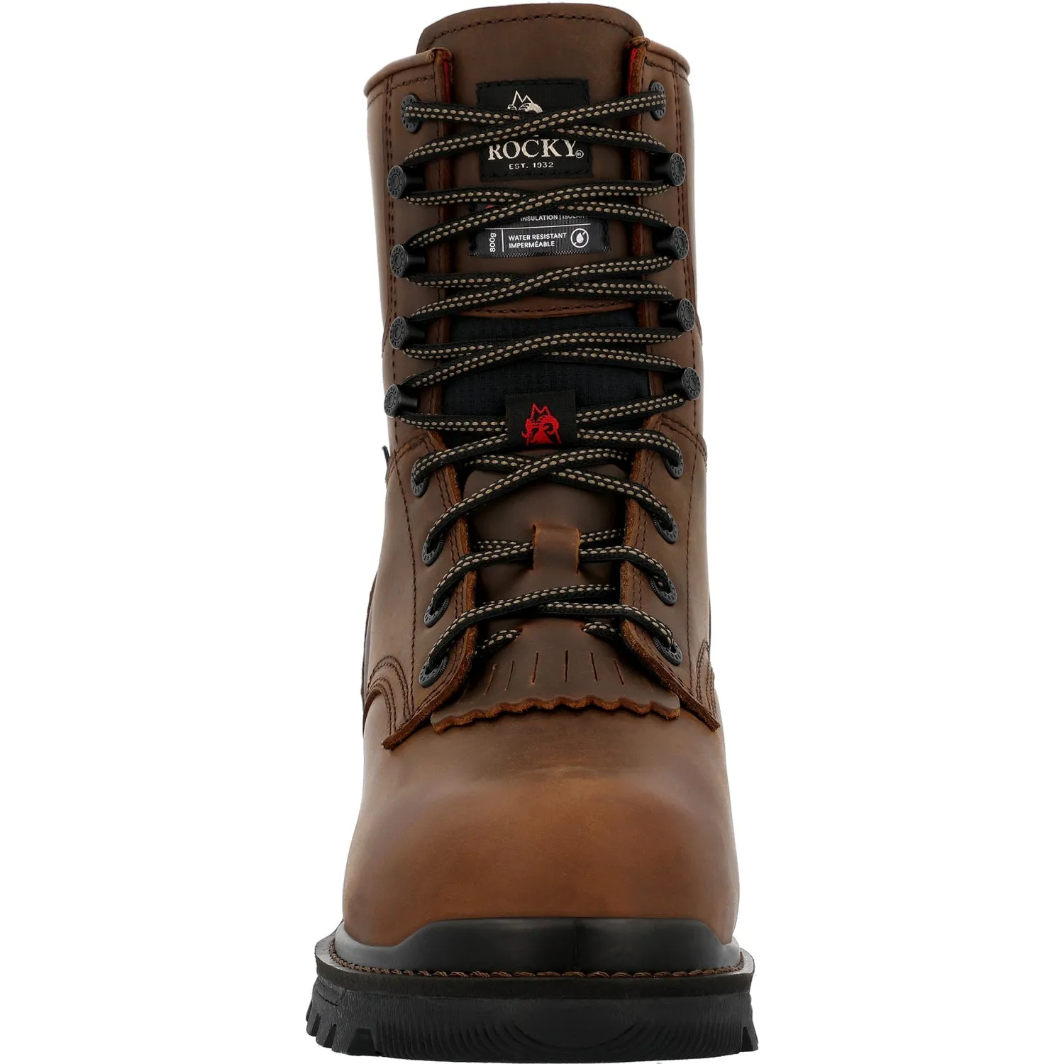 Rocky Mens Rams Horn Logger Insulated Crazy Horse Leather Work Boots