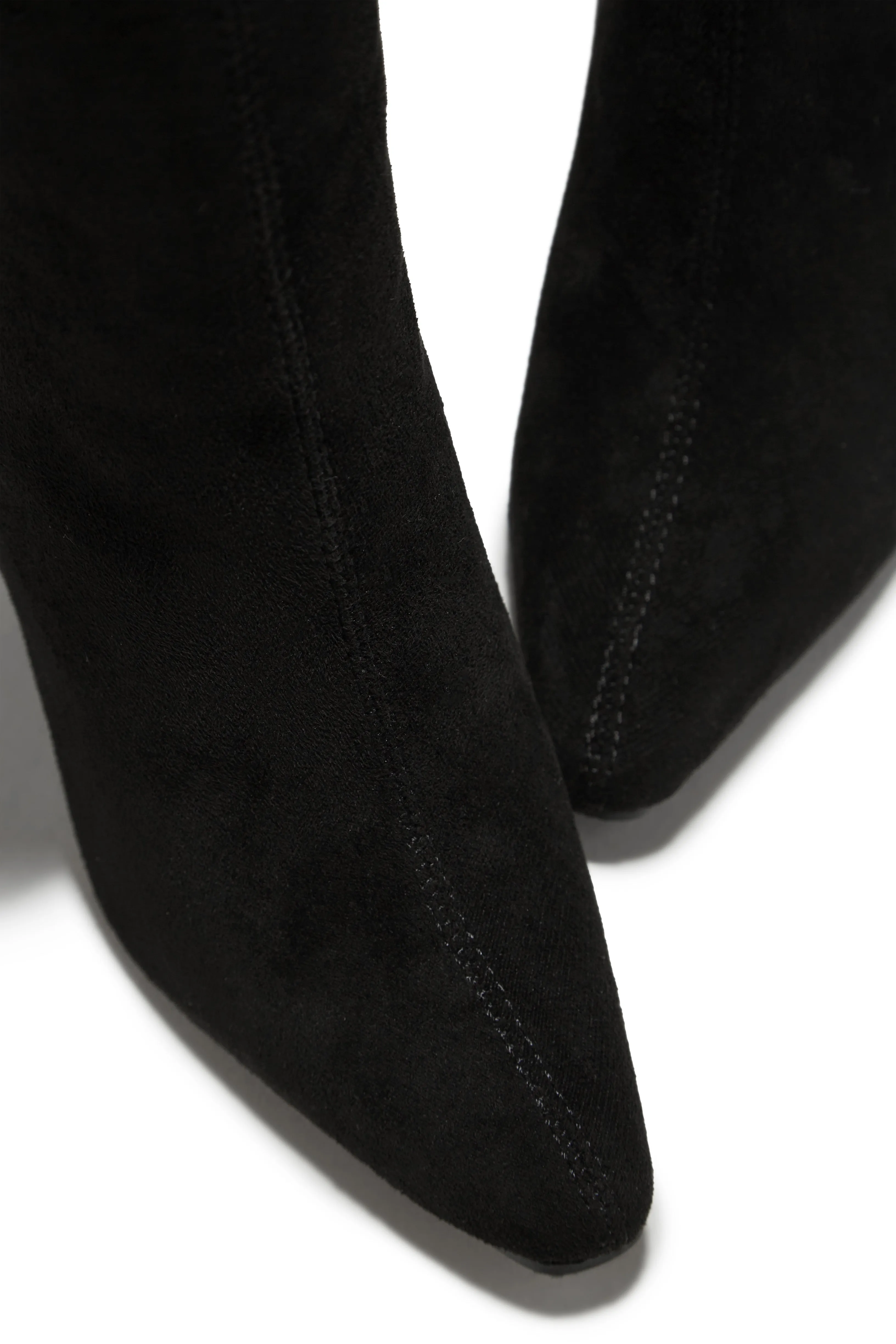 Stella Knee High Heel Boots - Black