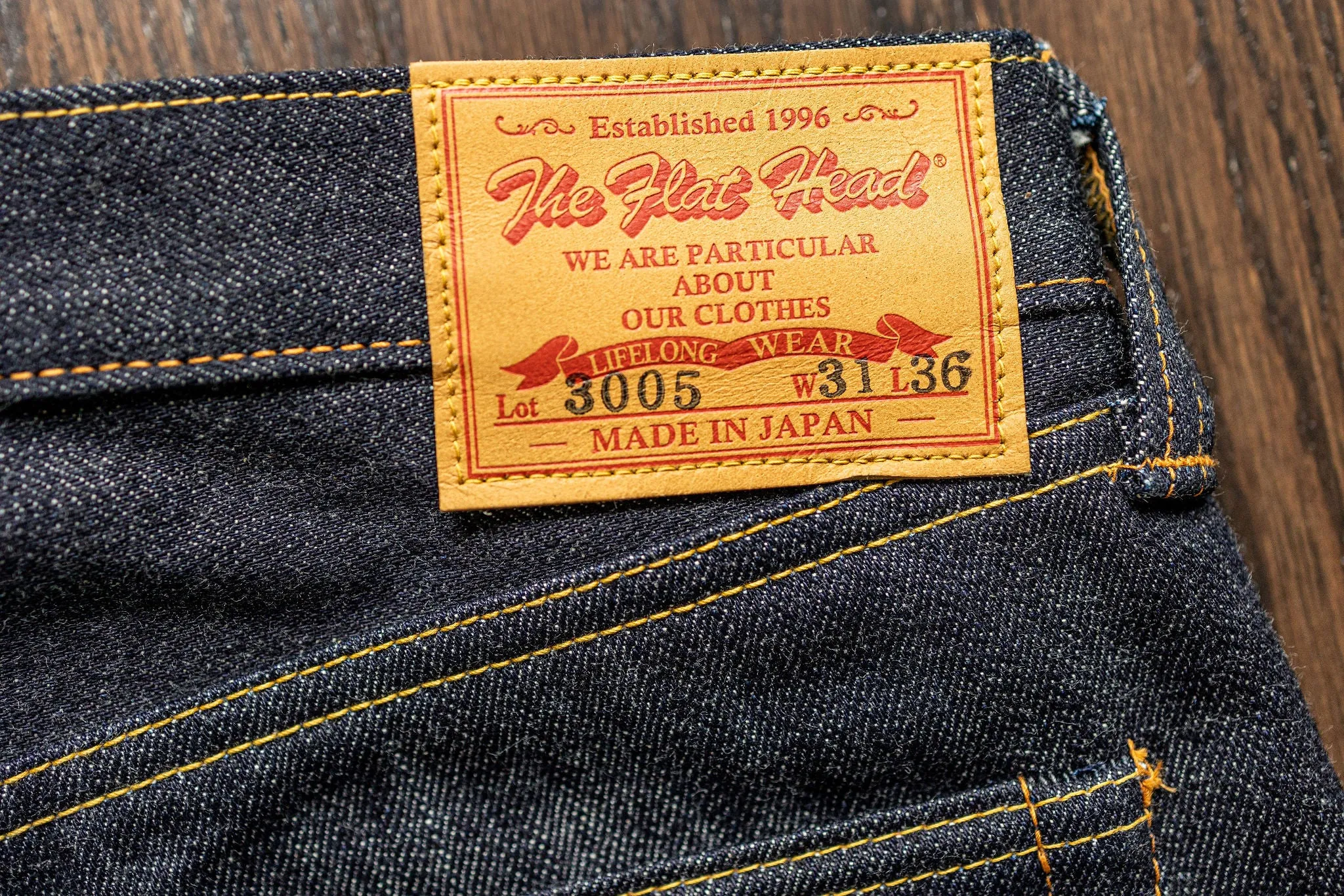 The Flat Head 3005 Straight - 14.5oz Selvedge Denim (Unsanforized)