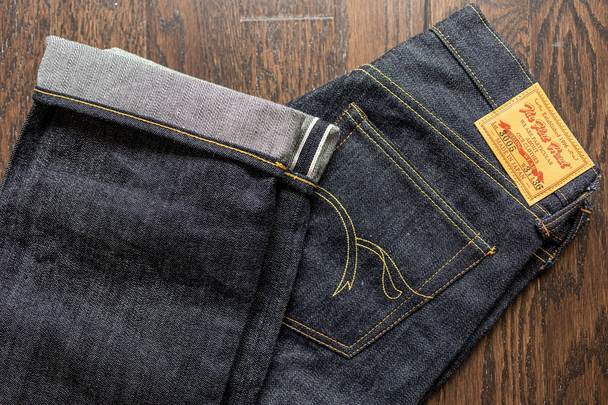 The Flat Head 3005 Straight - 14.5oz Selvedge Denim (Unsanforized)