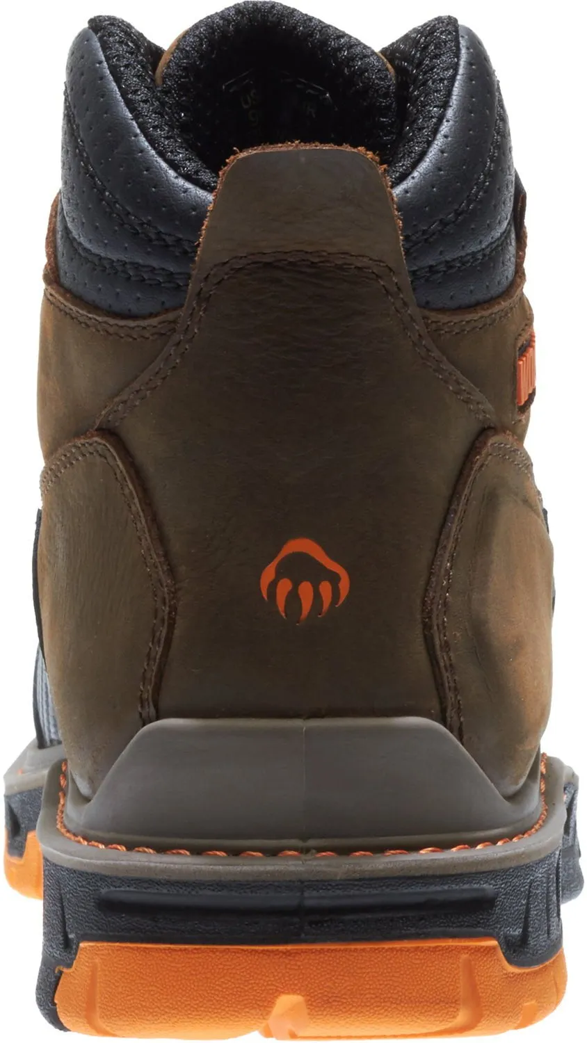 Wolverine Mens Summer Brown Leather Overpass CT WP 6in Work Boots