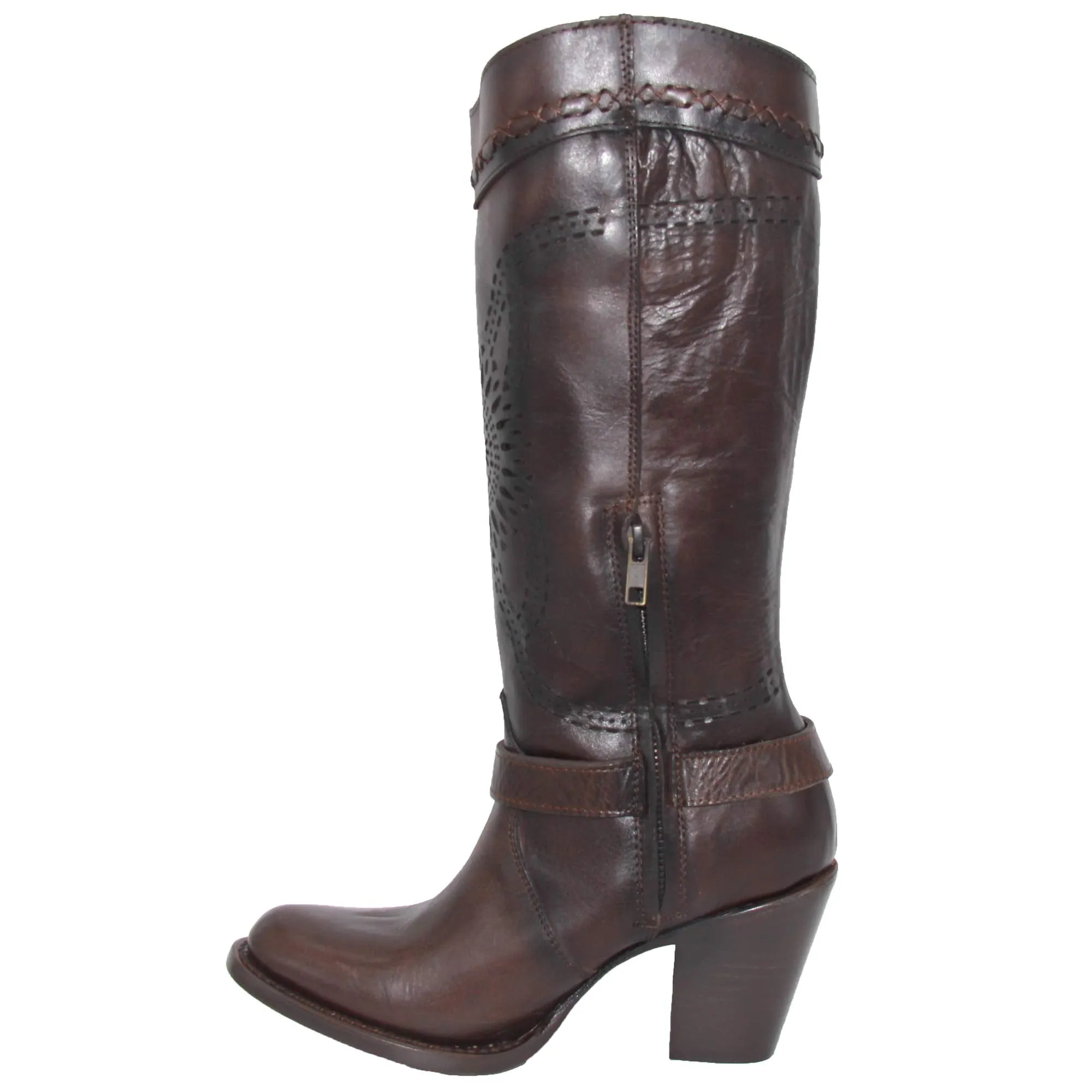 Women's Tall Cowboy Boot Round Toe