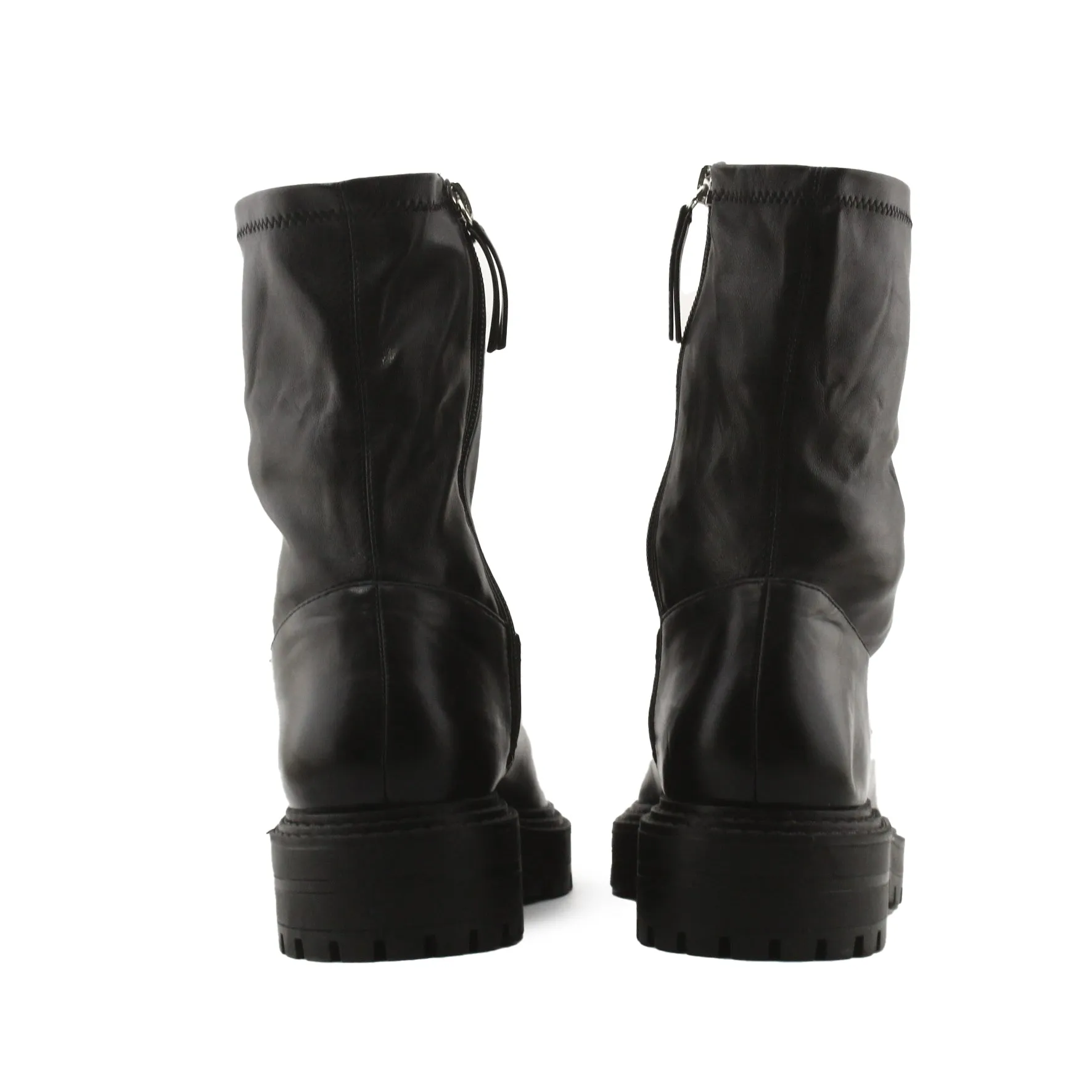 Zara Zipper Ankle Boots | 100% Authentic Leather