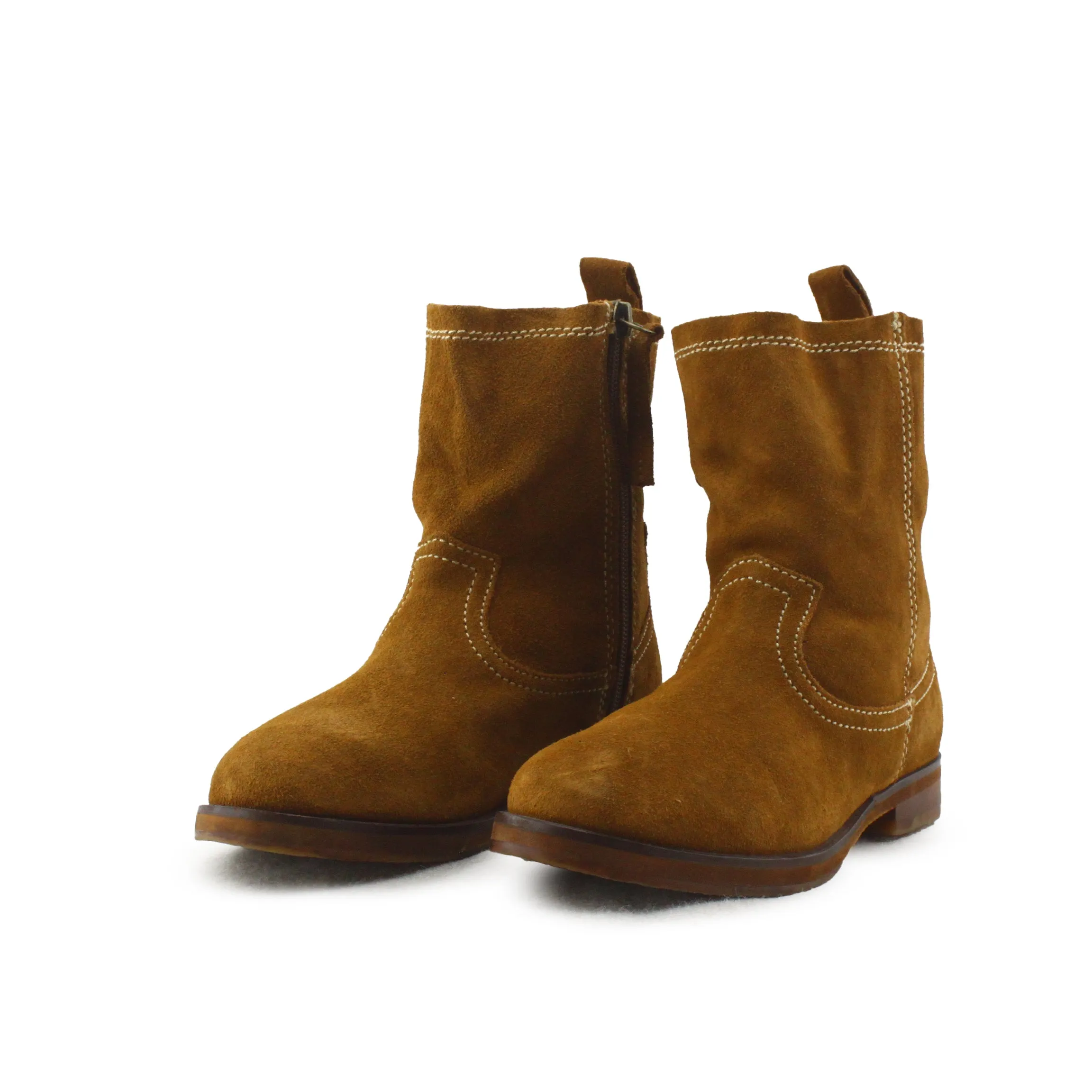 Zara Zipper Chelsea Ankle Boots