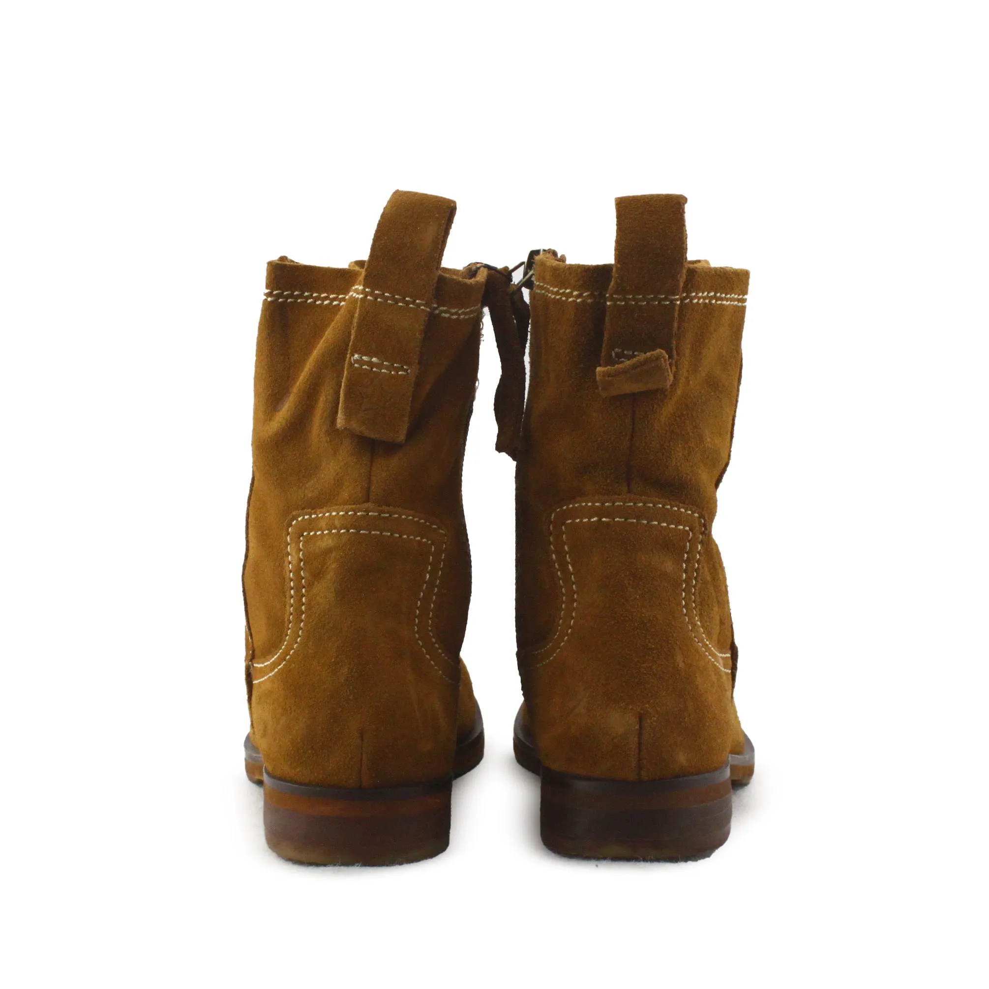 Zara Zipper Chelsea Ankle Boots